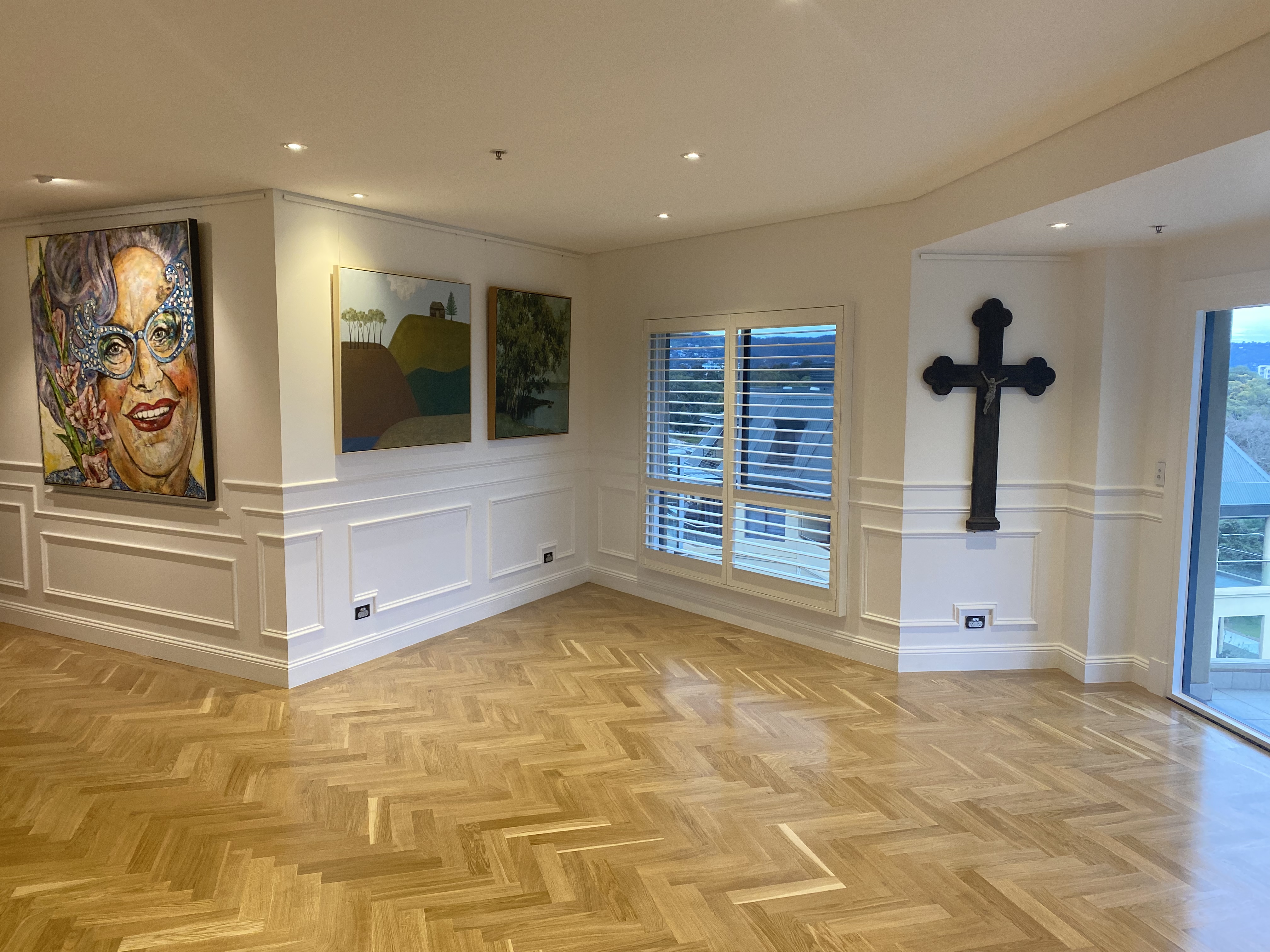 Edwardian heritage hallway wainscoting paneling